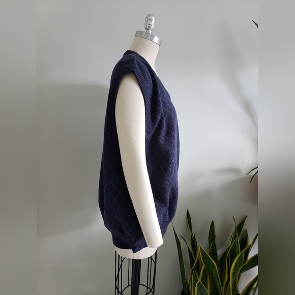 EDDIE BAUER sweater vest 2000s oversized - Picture 3 of 7